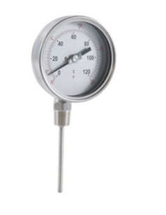 De Industriële Bimetaalthermometer die van het polycarbonaatvenster 5“ 125mm koken